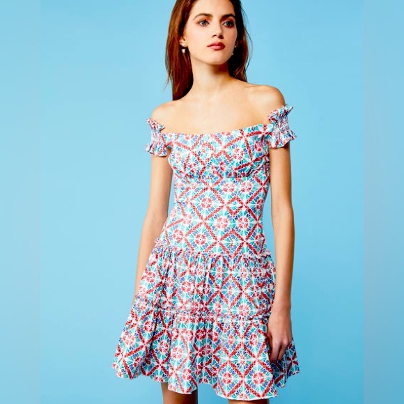 Caroline Constas. Maria Off Shoulder Dress - Picture 1 of 7